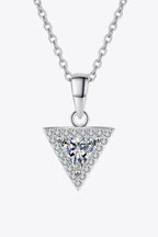 Triangle Moissanite Pendant Necklace