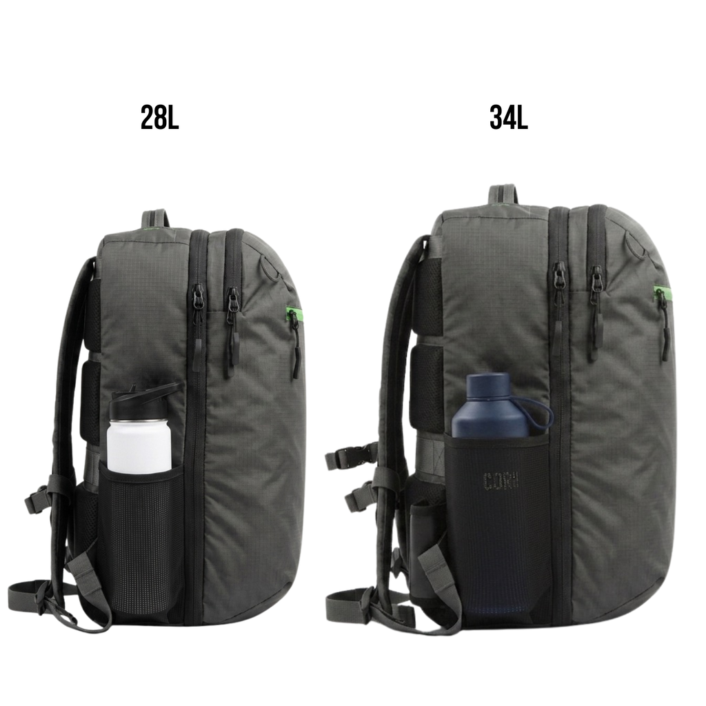 Island Hopper 2.0 Travel Backpack New Matte Black | Lightweight Waterproof 28L & 34L
