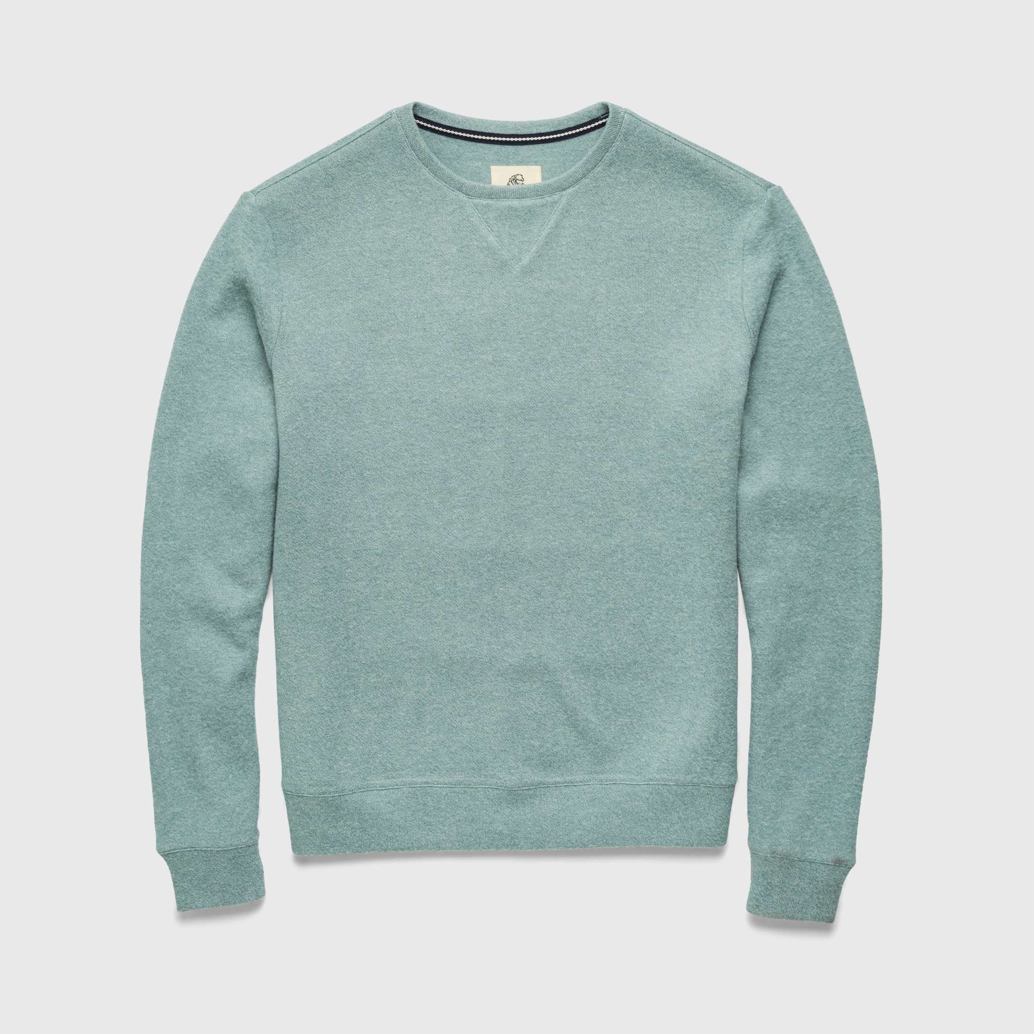 Butch Cashmist Crewneck | Aqua Heather