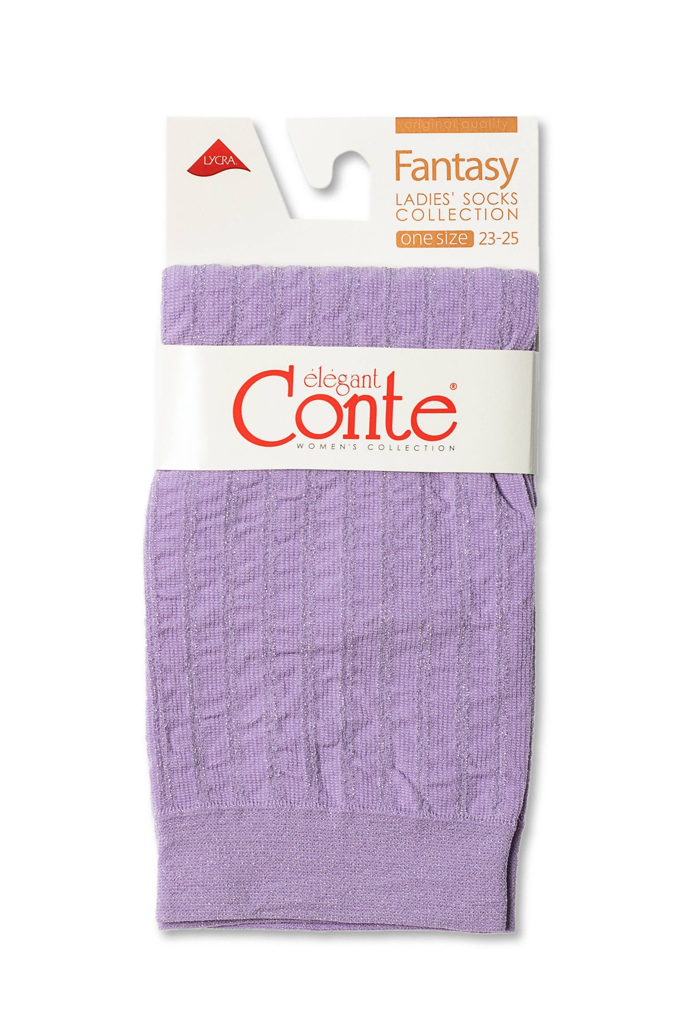 Socks Conte Fantasy with Lurex Stripe