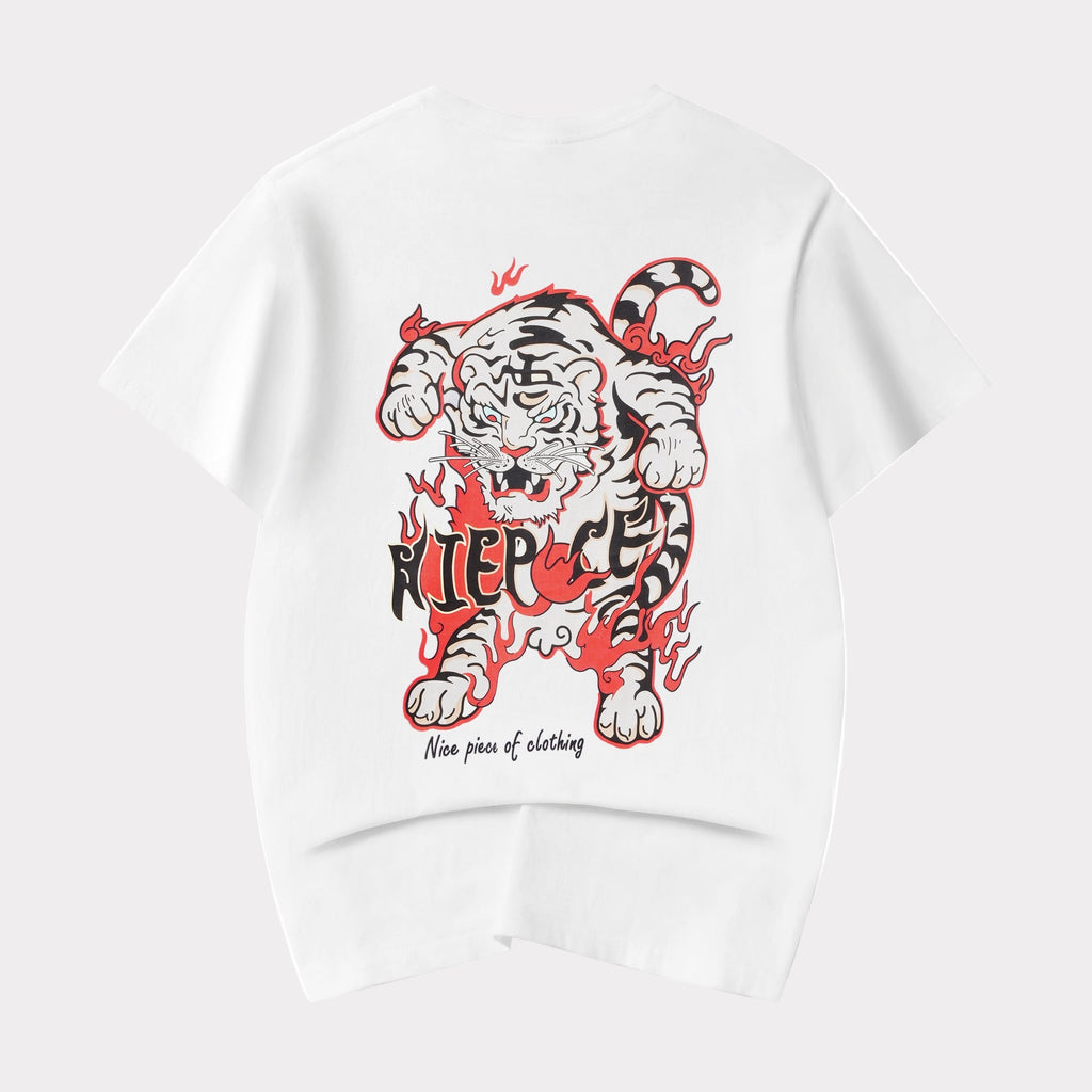 Inferno White Tiger Tee | YeT027