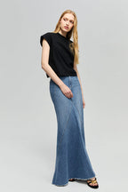 Ocean Wave Denim Skirt | HJ821
