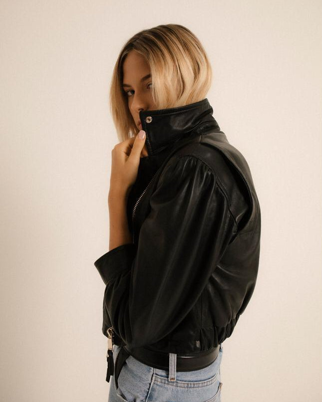 Puffy Biker Jacket