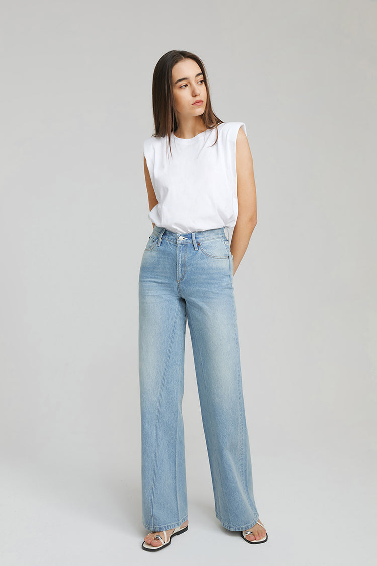 Angeles High Rise Baggy Jeans | HJ103
