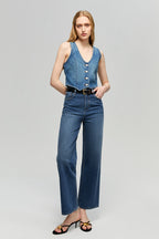 Blue Horizon Denim Vest | HJ903