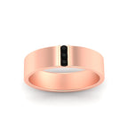 3 Stone Mens Flat Gemstone Band