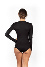 EGI Exclusive Collections Women's Merino Wool Blend Lace-Trimmed Long Sleeves T-Shirt