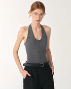 Wool All-Match Halter Neck Jumpsuit for Women