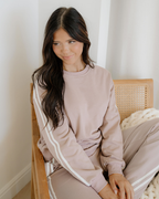 Varsity Pullover & Wide Leg Pants (2 pcs) Outfit