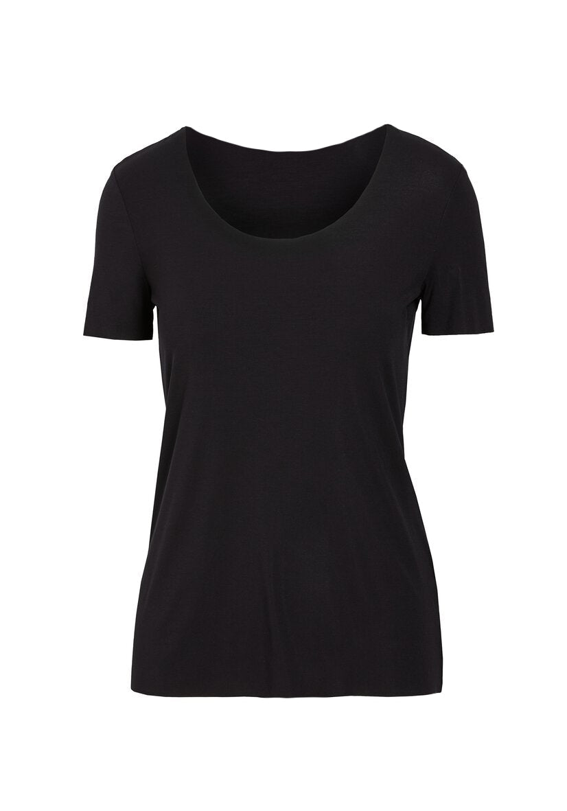 EGI Luxury Cotton Underwear Invisible Seamless Clean-Cut Scoop Neck T-Shirt
