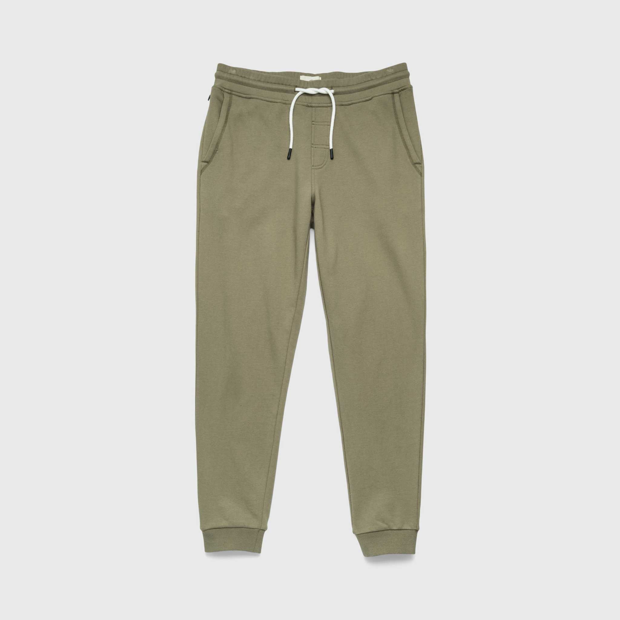 Dune Drawstring Terry Jogger | Lichen Green