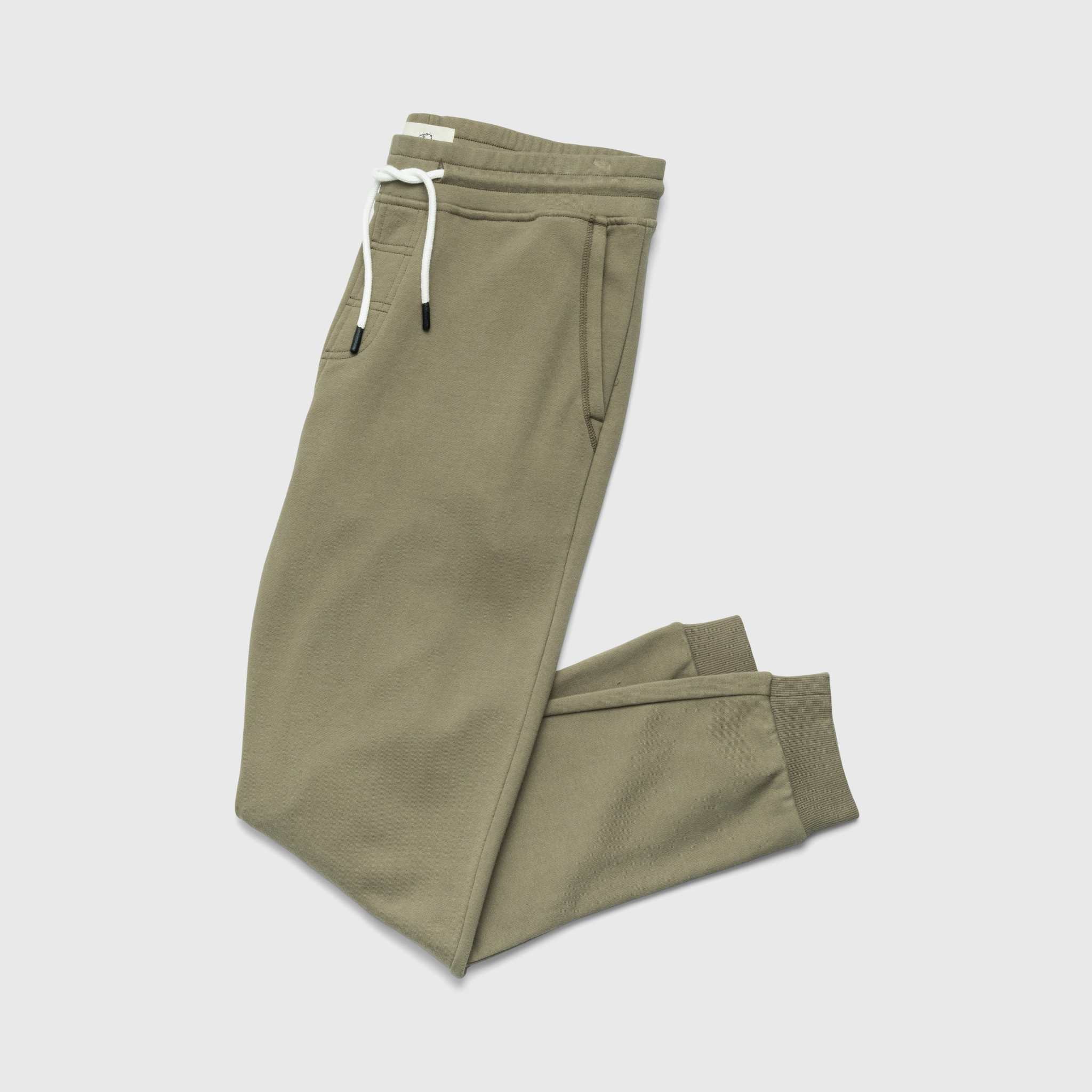 Dune Drawstring Terry Jogger | Lichen Green