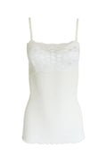 EGI Exclusive Merino Wool Blend Spaghetti Straps Lace-Trimmed Camisole