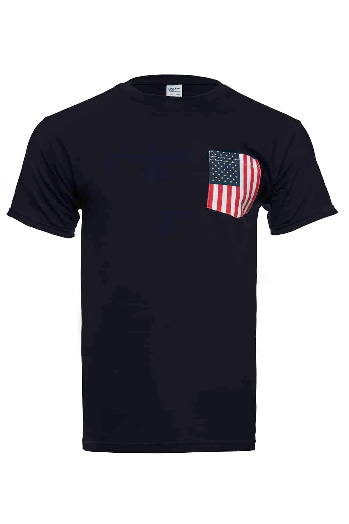 Basic Tee with USA Flag Pocket | 31PKT