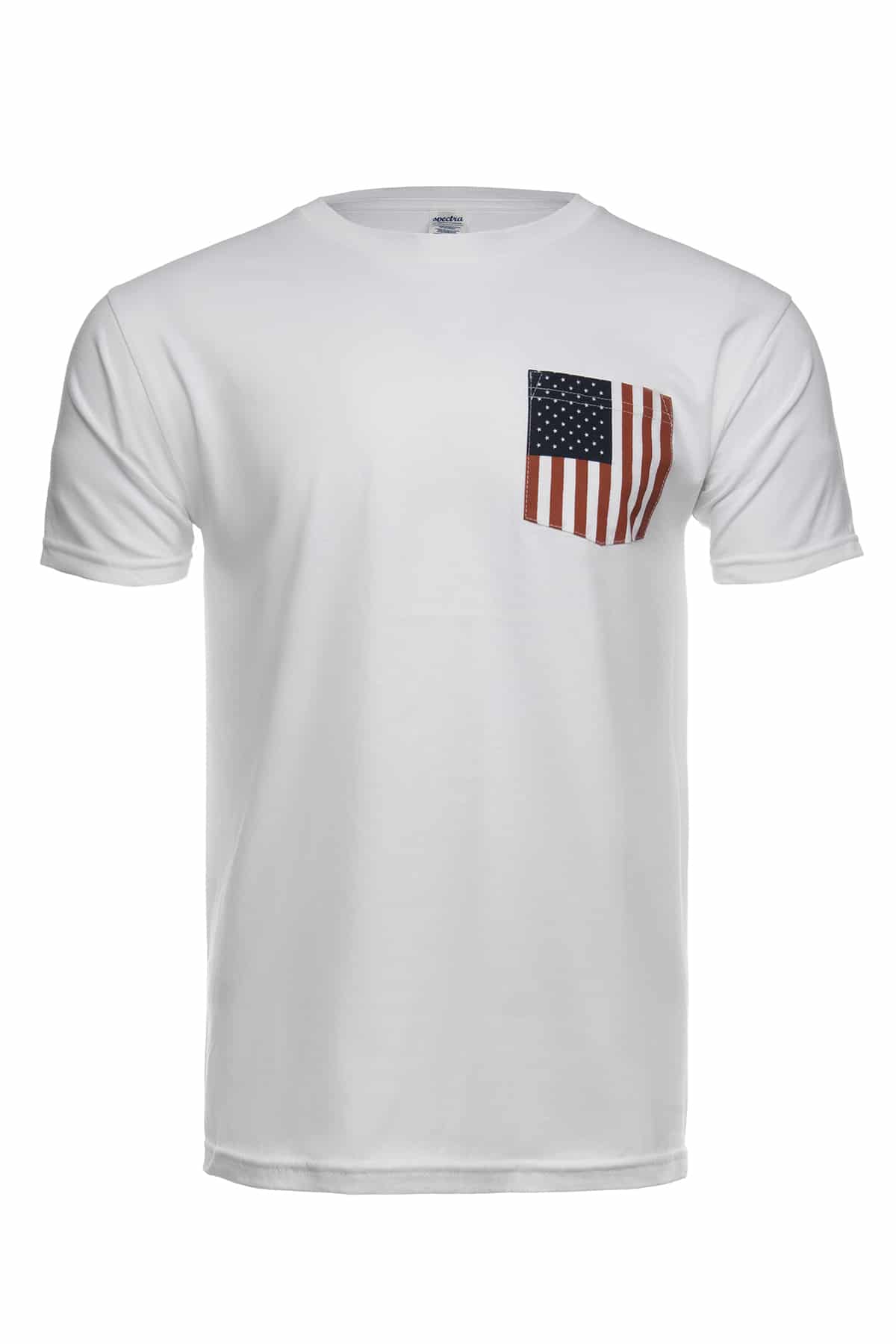 Basic Tee with USA Flag Pocket | 31PKT