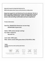 Fireladyfur Down Parka with Fur Collar ‘The Long Night Is Coming’