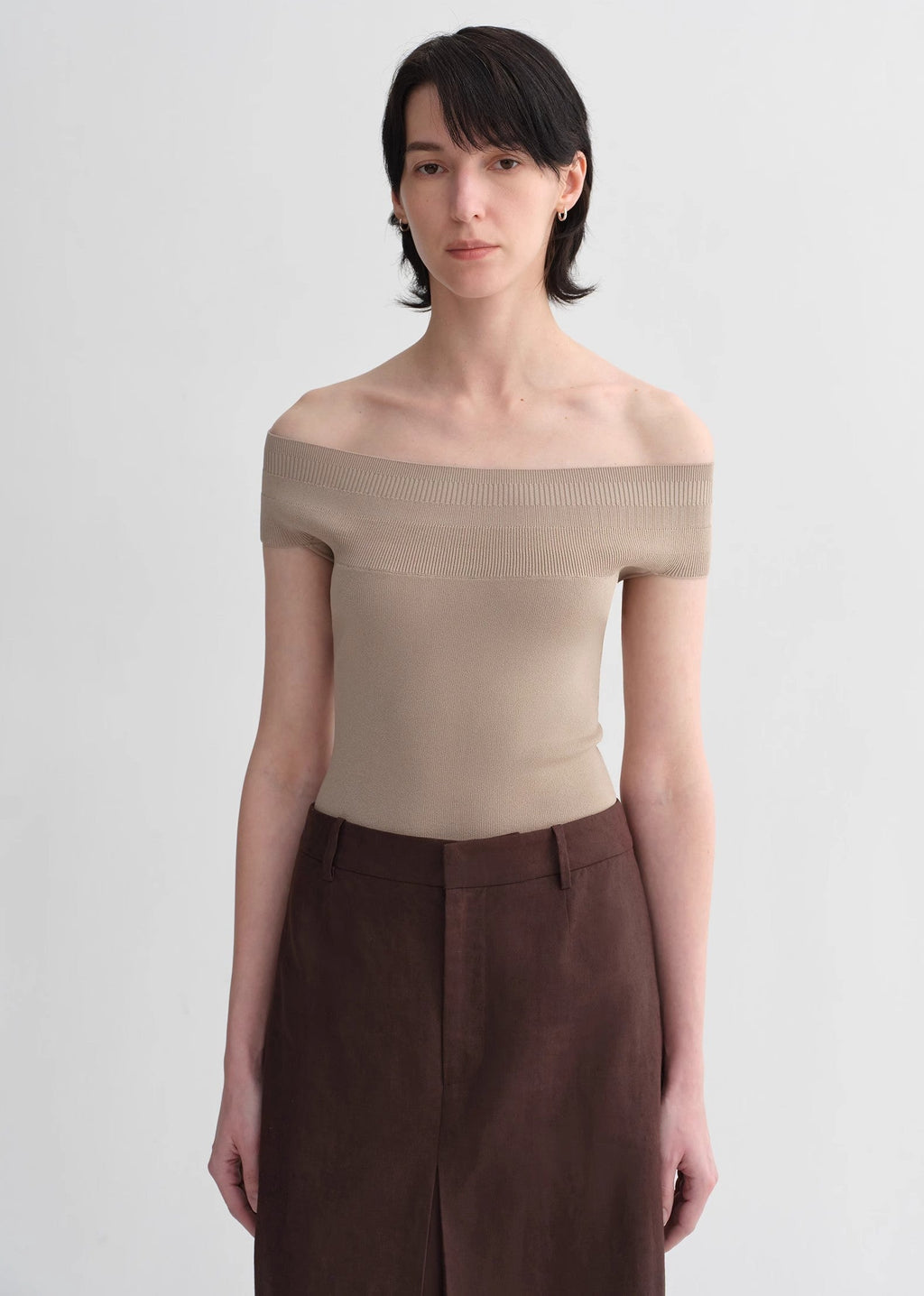 Mulberry Silk Blended One-Shoulder Strapless Summer Top