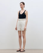 'Jungle Fantasy' Flower Bud Drawstring High Waist Shorts Women