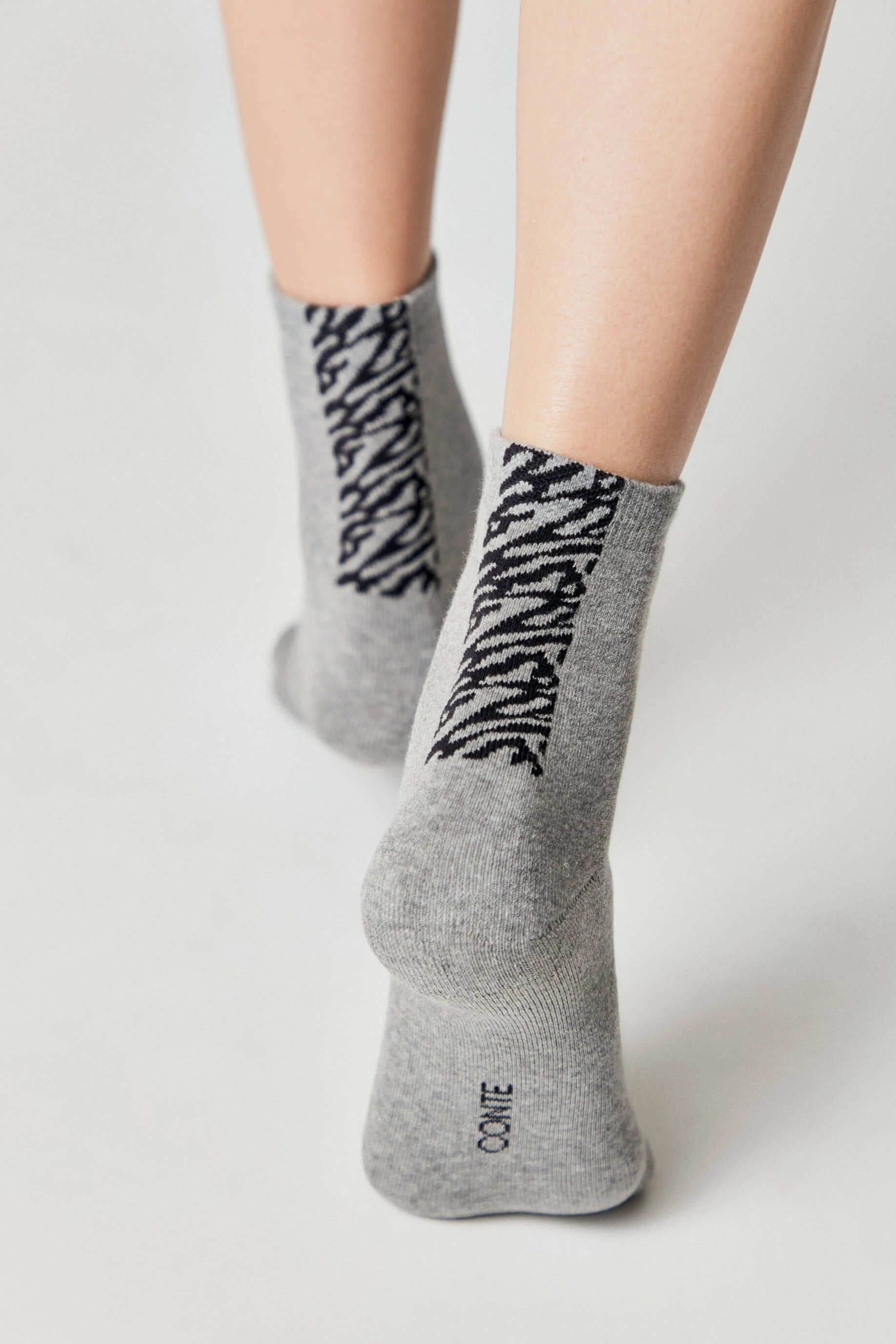 Cotton Socks Conte Comfort 570 | Zebra Stripes