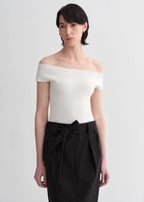 Mulberry Silk Blended One-Shoulder Strapless Summer Top