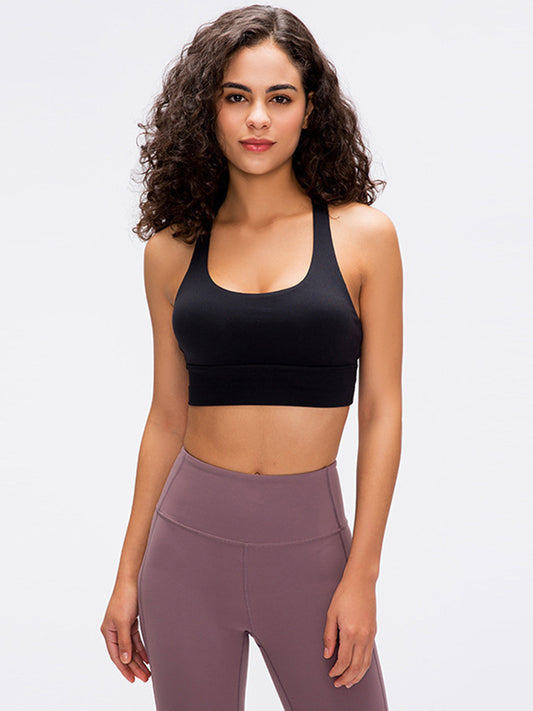 Crisscross Scoop Neck Active Tank