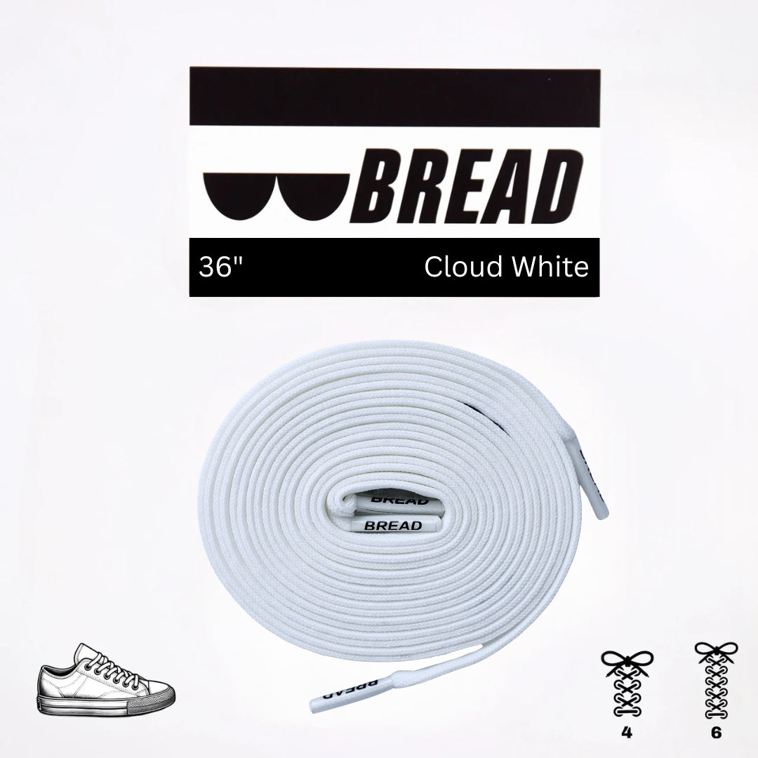 Cloud White Shoelaces