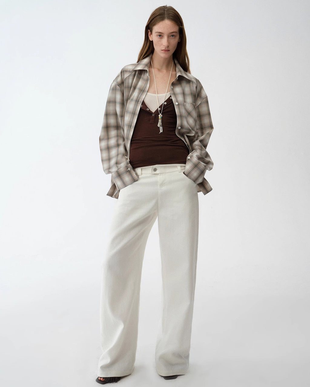 Old Money Style Linen Cut Scimitar Pants ‘Weiss Love Letter’