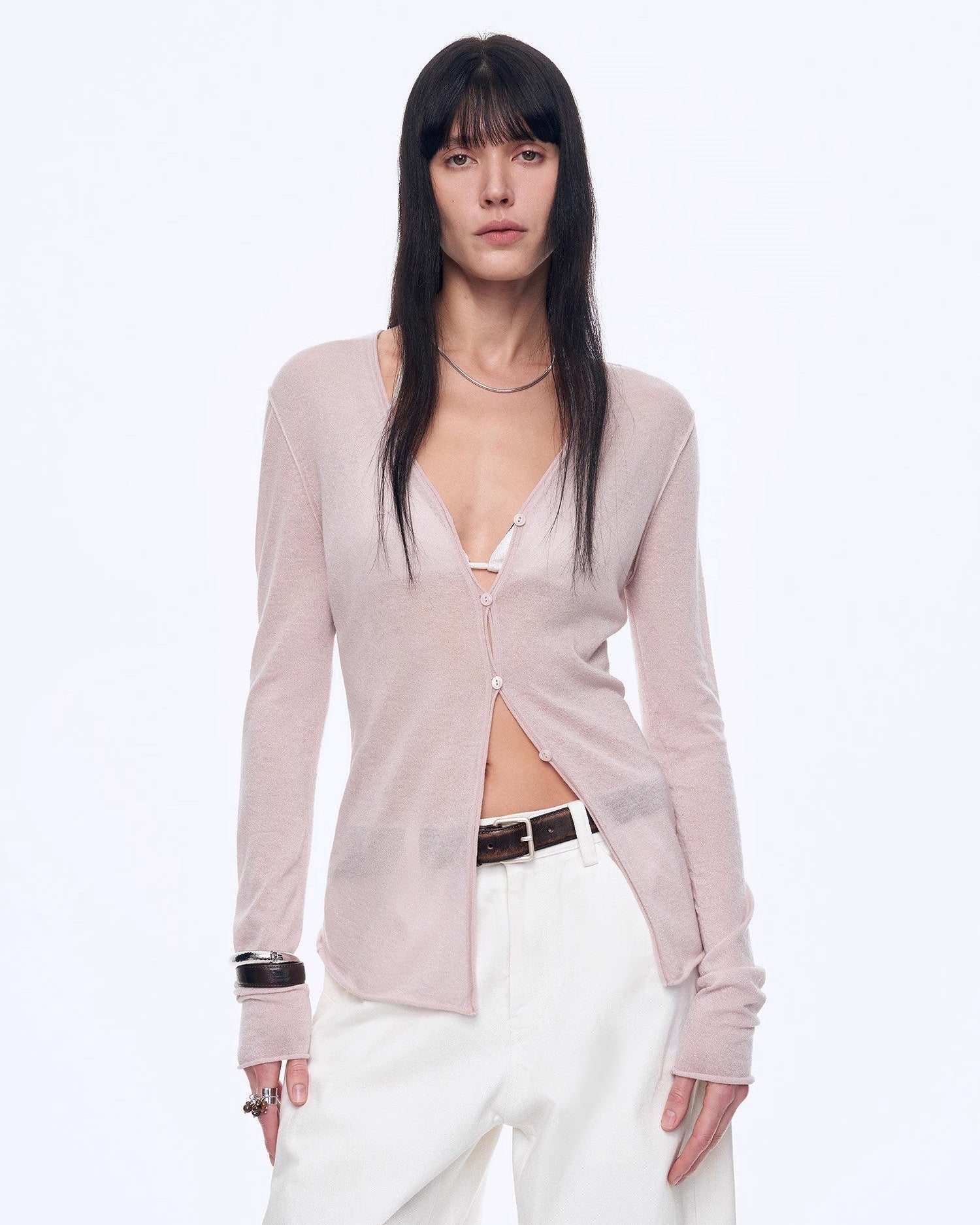 ‘Long Island Vacation’ Wool Blend Knitted Cardigan