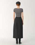 German Yangtze Wool Round Neck Short Sleeve Top