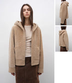 Fireladyfur Women's Hooded Merino Sheepskin Jacket ‘Bad Boy’