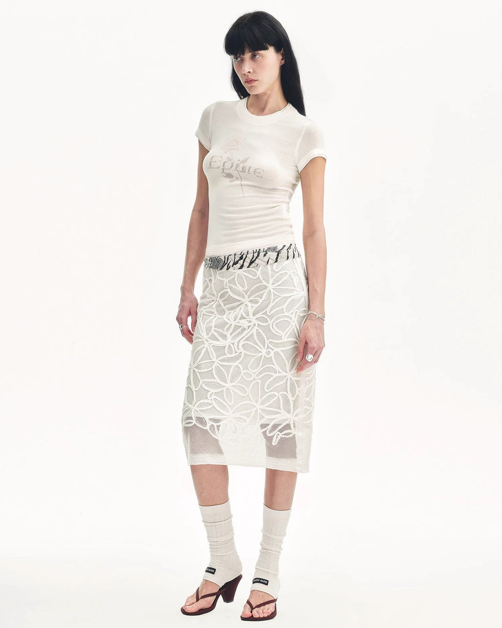 Tencel Acetate Slim Fit T-Shirt "Memory Navigation"