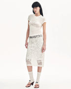 Tencel Acetate Slim Fit T-Shirt "Memory Navigation"