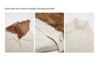 Fireladyfur Women’s Goose Down Parka Coat with Toscana Shearling Fur