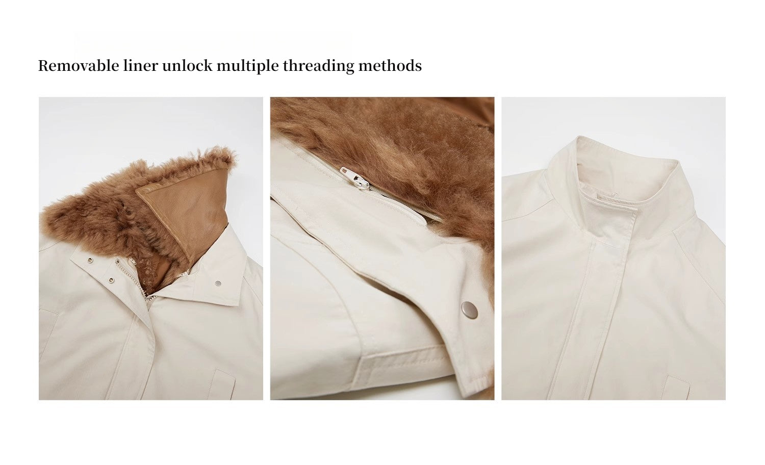 Fireladyfur Women’s Goose Down Parka Coat with Toscana Shearling Fur