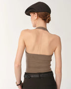 Wool All-Match Halter Neck Jumpsuit for Women