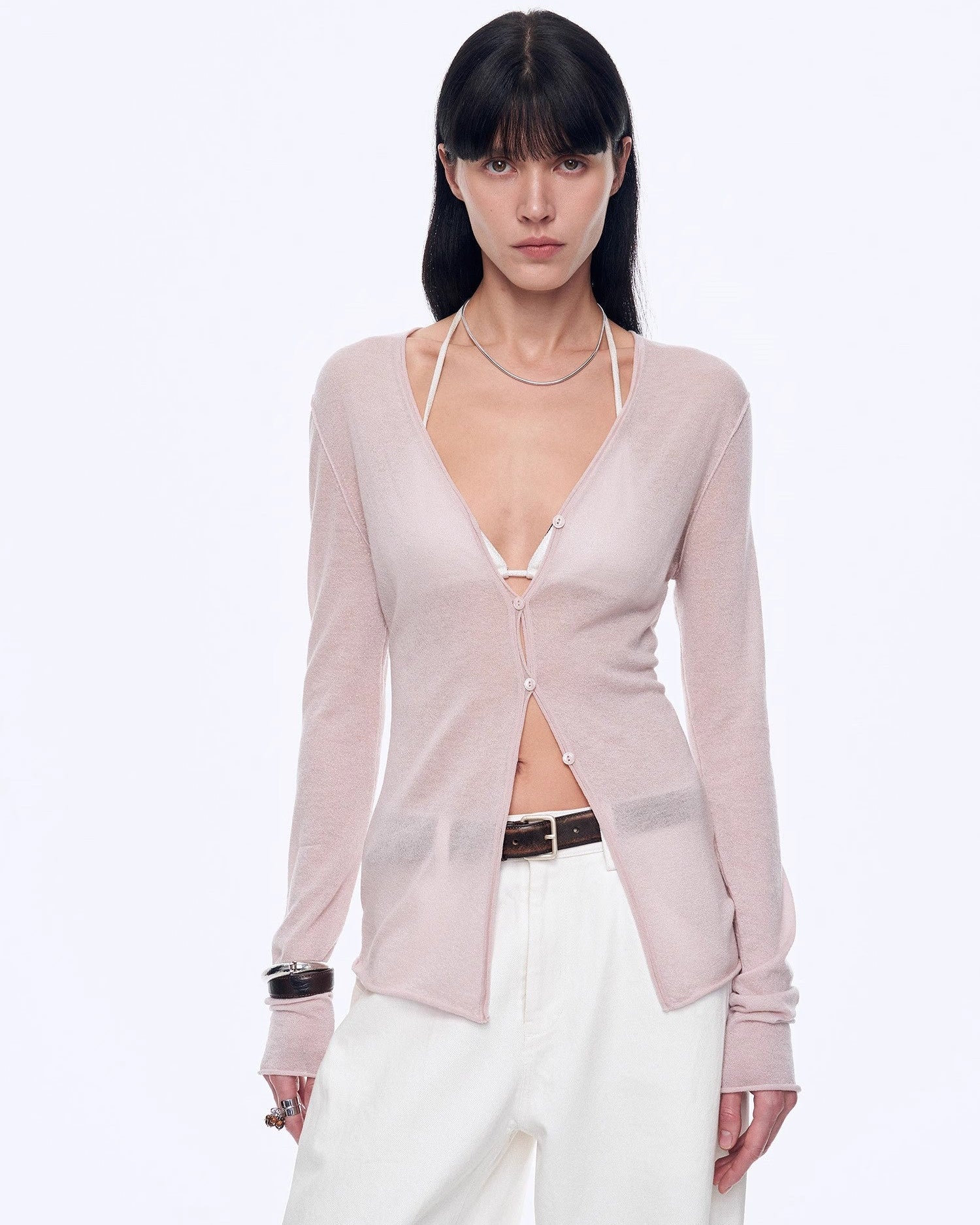 ‘Long Island Vacation’ Wool Blend Knitted Cardigan