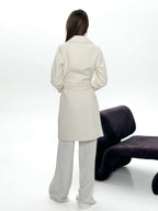 Alila Cashmere Wool Coat White