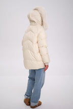 Genuine Polar Fox Thinsulate™ Coat | Ivory