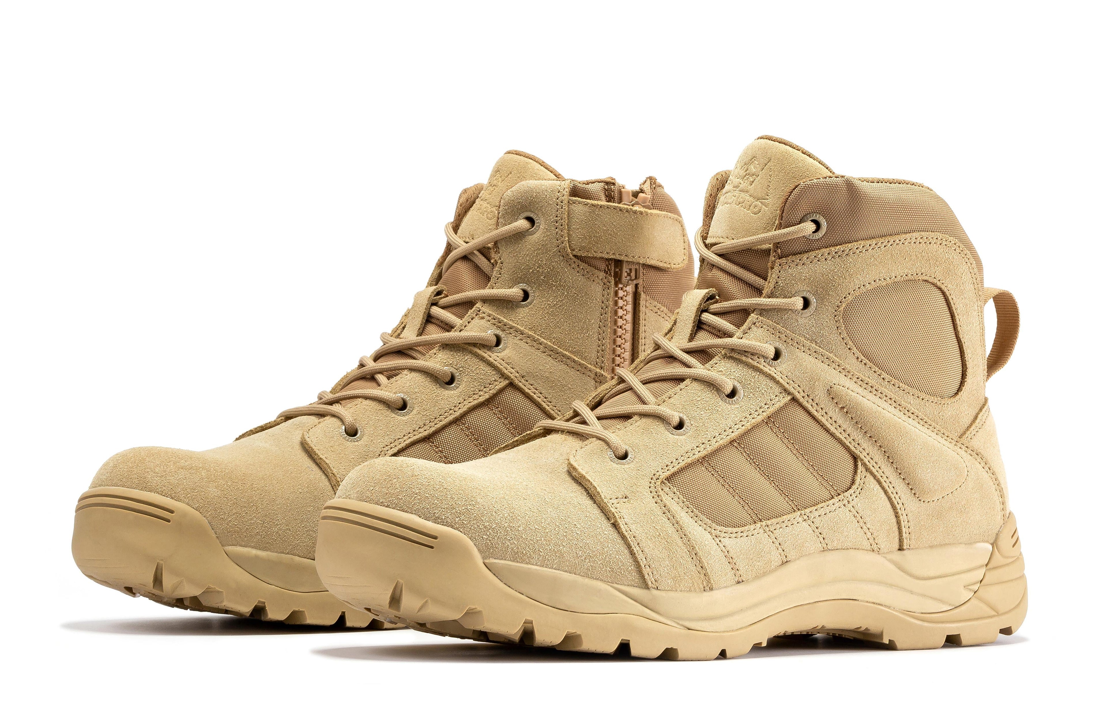 Botas Pro Sand Men's 6" Side Zipper Rubber Sole Tactical Boots | BMP110