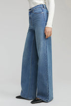Angeles High Rise Baggy Jeans | HJ103