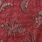 Red Hawaiian Shirt For Men | Seahorses