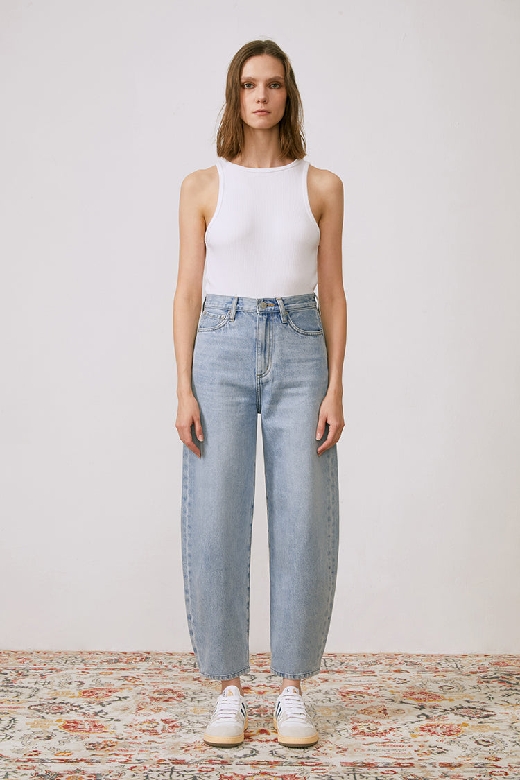 Queens Of Noise High Rise Barrel Jeans | HJ026