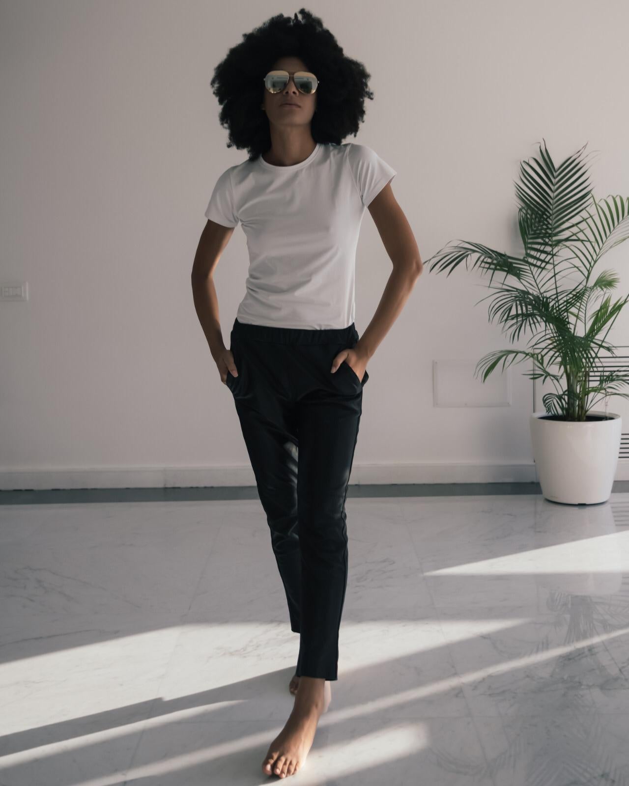 SANDRA Milano Leather Trousers