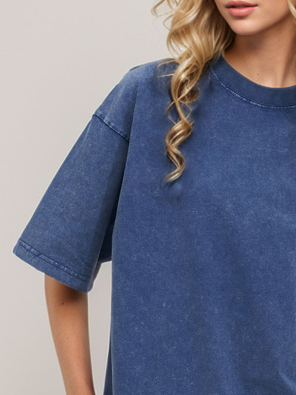 Washed 1/2 Sleeve T-Shirt