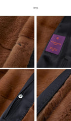 Vintage Clock Velvet Mink Fur Coat