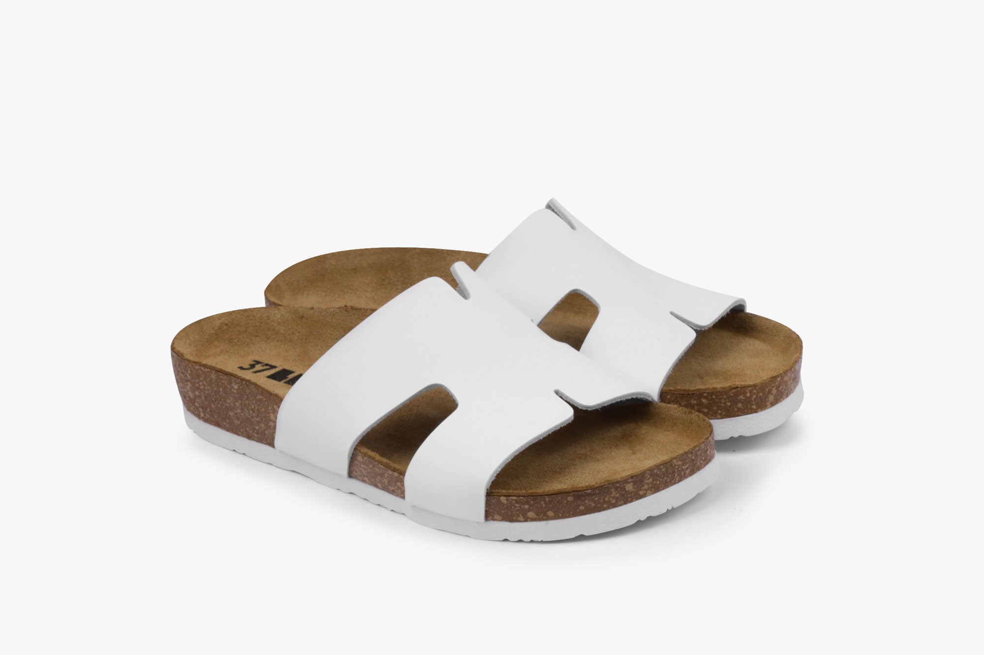 Liora by LEON Women’s Leather Slide | One‑Piece Leather Comfort Sandal