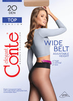 Tights Conte Top 20 Den | Low Waist Adjustable Belt