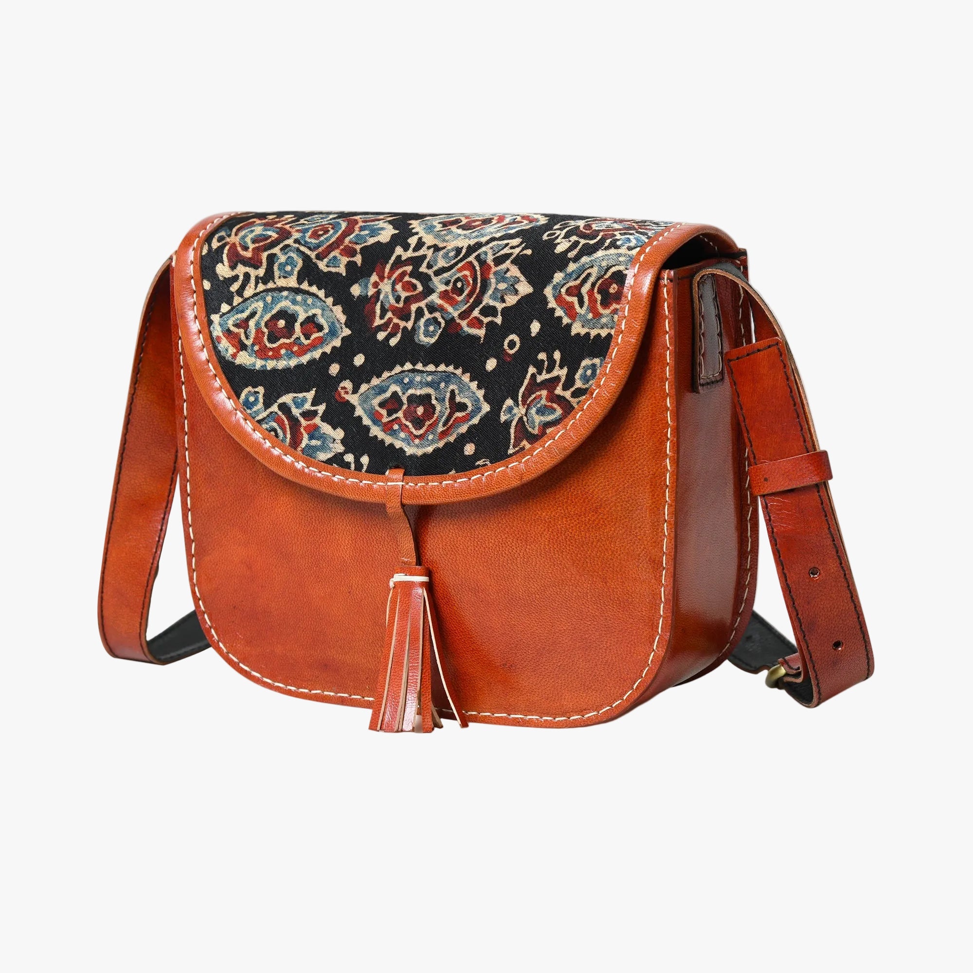 Astounding Ajrakh Ethnic Satchel