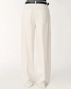 Skin-Friendly Washed Drape Versatile Wide-Leg Jeans
