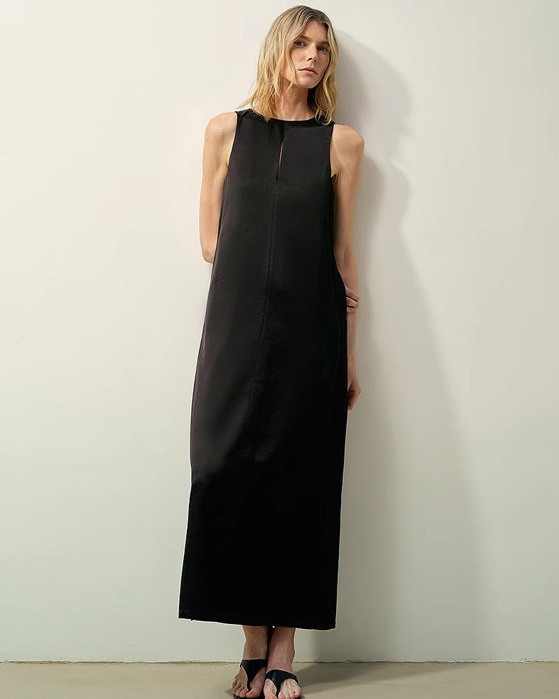 Fireladyfur Women's Acetate Wool A-Line Dress ‘Corridor Stride’